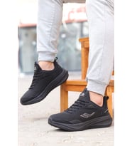 Lescon Street Runner 3 Rahat Taban Erkek Spor Ayakkabı (Siyah)