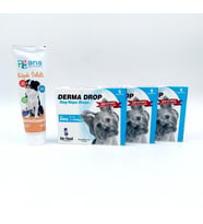 1-10 kg Köpekler için Parazit ürünü 3 adet + Multivitamin (Şeffaf)