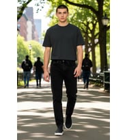 Erkek Moda Essential Fit Kot Pantolon Pamuk Günlük Ve Casual Kombinler Mevsimlik Kullanım