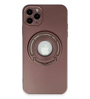 iPhone 12 Pro Kılıf Lukka Magneticsafe Kapak - Kahverengi