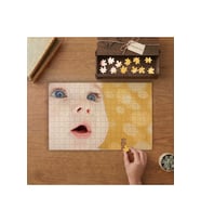 Bebek- Güzel Gözlü Bebek Tasarımı 240 parça Ahşap Puzzle Ahşap Kutuda MP00697