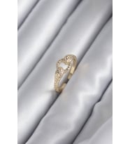 Pirinç Gold Renk Zirkon Taşlı Yılan Model Kadın Yüzük (Karışık)