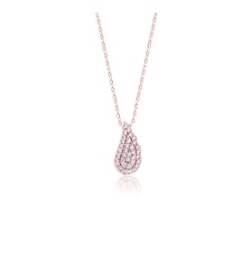 eJOYA 14 Ayar Rose Altın Damla Kolye 114608