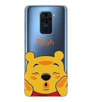 Xiaomi Redmi Note 9 Uyumlu Winnie The Pooh Desenli Şeffaf Telefon Kılıfı