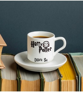 Harry Potter Türk Kahvesi Fincanı Kişiye Özel