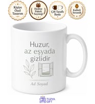 Minimalist Dekorasyon Huzur Az Eşya Sade Yaşam Kupa Bardak Hediye