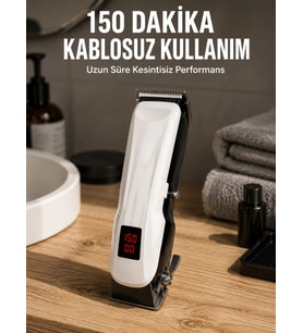 Yeni Nesil Tıraş Makinesi Uzun Şarjlı Paslanmaz Çelik Bıçaklı Yeni Nesil