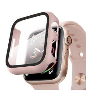 Microsonic Apple Watch SE 2022 44mm Kılıf Matte Premium Slim WatchBand Rose Gold