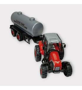 Çek Bırak Römorklu Traktör 25Cm - Kırmızı Su Tankı