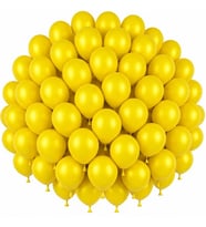 Sarı Renk Lateks Pastel Balon (30 cm) - 50 Adet