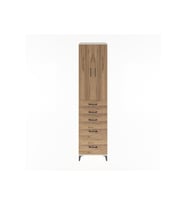 Hyperion Dolap 3 Raflı 5 Çekmeceli 2 Kapaklı 60x44x243 Aytaşı-Çam