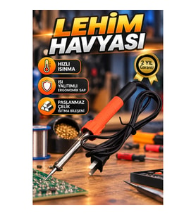 Ergonomik Isı Yalıtımlı Elektronik Lehimleme Havyası – Paslanmaz Çelik Isıtma Bileşenli