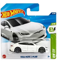 Hot Wheels Tesla Model S Plaid - Beyaz (1/64)