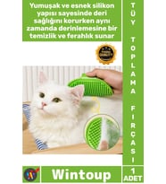 #Fırça Kedi Köpek Masaj Etkili Ergonomik Yumuşak Evcil Hayvan Silikon Tüy Toplama Yıkama Fırçası