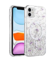 Onegif iPhone 11 Misk Simli Magsafe Kapak - Desen 2