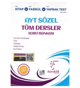 Karekök Yayıncılık Karekök Ayt Sözel Tüm Dersler Soru Bankası (yeni) (Çok Renkli)