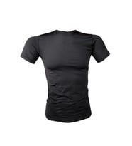 Askeri Malzeme Flaş Erkek Askeri Termal Microfiber Kısa Kol Siyah Tişört (Standart)