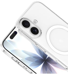 iPhone 17 ile Uyumlu IC Çipli Animasyonlu M-Safe Sararmaz PC Premium Slim Şeffaf Kılıf