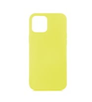 iPhone 12 Mini (5.4") ile Uyumlu Cappy Silikon Kılıf Sarı