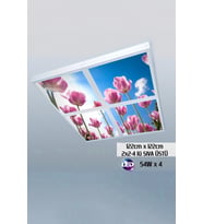 124cm X 124cm-dörtlü- Led-sıva Üstü-216w-otel-resepsiyon Led Aydınlatma-avize Modelleri
