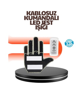 Mey İthalat® Araç İçin Eğlenceli LED El İşareti Işığı