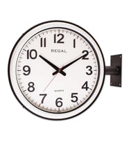 Regal Ultima Çift Taraflı Dış Mekan İstasyon Duvar Saati 9106 CFTD