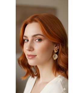 Nar İnci Küpe