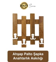 Özel Tasarım 5 Kancalı Doğal Ahşap Duvar Kapı Askısı Elbise Askılık Portmanto Vestiyer Anahtarlık