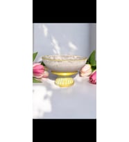 Ayaklı Gold Taş Saksı