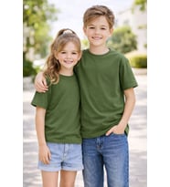 Unisex Basic Kısa Kollu Çocuk T-Shirt