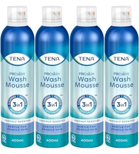 Tena Proskin Vücut Temizleme Köpüğü 400 ML (3 in 1 Arada) (4 Lü Set)