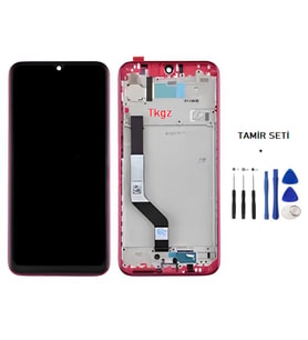 Xiaomi Redmi NOTE 7 Uyumlu Lcd Ekran Dokunmatik Servis Lcd ÇITALI KIRMIZI + TAMİR SETİ
