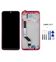 Xiaomi Redmi NOTE 7 Uyumlu Lcd Ekran Dokunmatik Servis Lcd ÇITALI KIRMIZI + TAMİR SETİ
