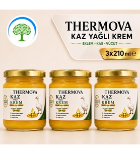 ÇareBurada Thermova Kaz Yağlı Krem 210 ml x 3 Adet