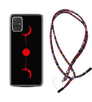 Samsung a71 A72 A73 A7 A9 2018 C7 C9 Kılıf Boyun Asklı Rasta Silikon Red Moon 1710