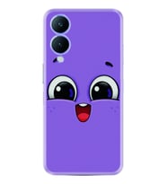 Vivo Y17S Kılıf Silikon Desen Özel Seri Purple Sweety 1717