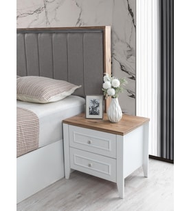 Yalı Modern Çekmeceli Komodin 2 Li Set