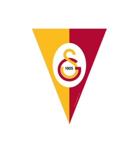 Bayrak Galatasaray Ücgen flama 3,6 metre orjinal lisanslı üçgen kırlangıç bayrak