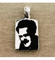 Nazım Hikmet Ran Siületli 925 Ayar Gümüş Kolye Ucu