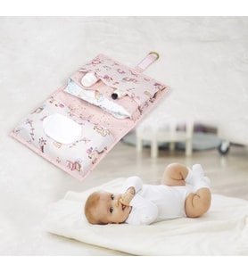 Baby Kullanımı Kolay Desenli Alt Bakım Çantası (pembe)