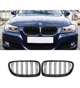 bmw e90 lcı uyumlu plastik siyah m3 panjur-böbrek