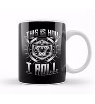 Funny This Is How I Roll RPG Tabletop Gaming Dice Kupa Bardak Porselen