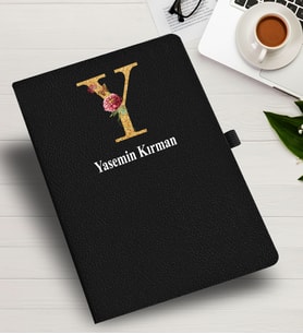 Kişiye Özel harf Tasarımlı  İsme Özel Defter