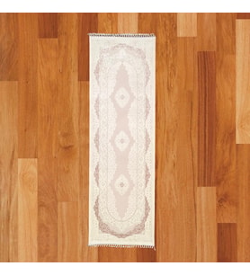 Oval Madalyon Motifli 100 x 300 Yün Yolluk