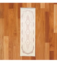 Oval Madalyon Motifli 100 x 300 Yün Yolluk