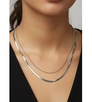 Çelik Silver Zincir İtalyan Kolye 3mm - 25-clkk265