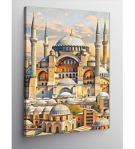 Kanvas Tablo Yağlı Boya Sultanahmet Camii