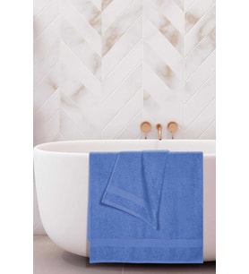 2 li Banyo Havlu Takımı %100 Pamuklu Dry Mavi (Çok Renkli)