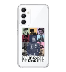 Samsung Galaxy A14 Uyumlu Carlos Sainz Tasarımlı Şeffaf Telefon Kılıfı