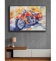 Koç stüdyo Modern tasarım kanvas tablo 50x70 (Çok Renkli)